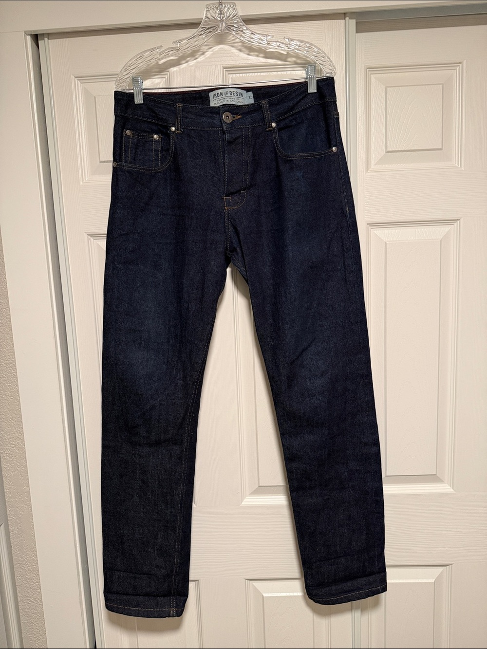 Iron & Resin Dark Indigo Straight Leg Jeans